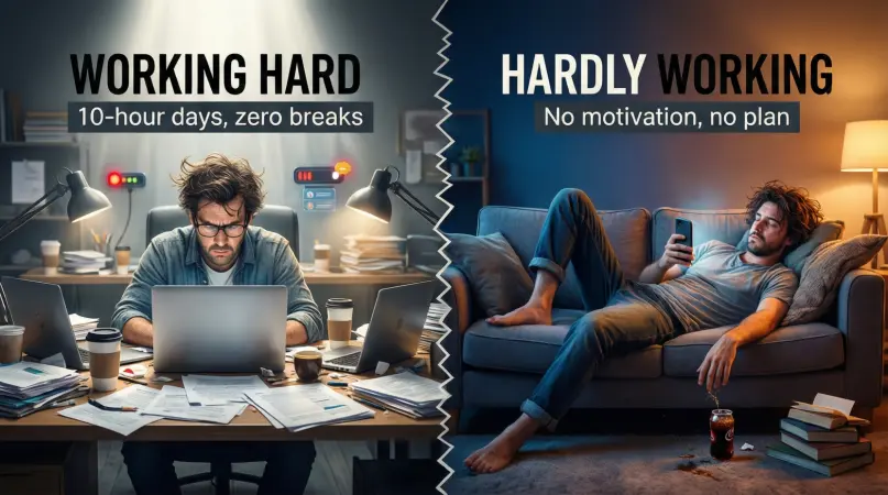 Working Hard or Hardly Working