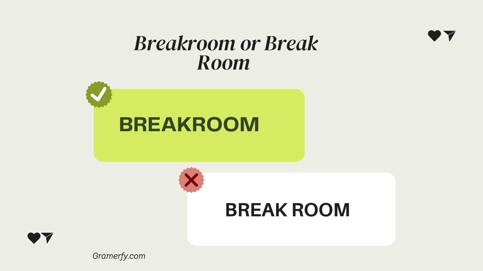 Breakroom or Break Room 