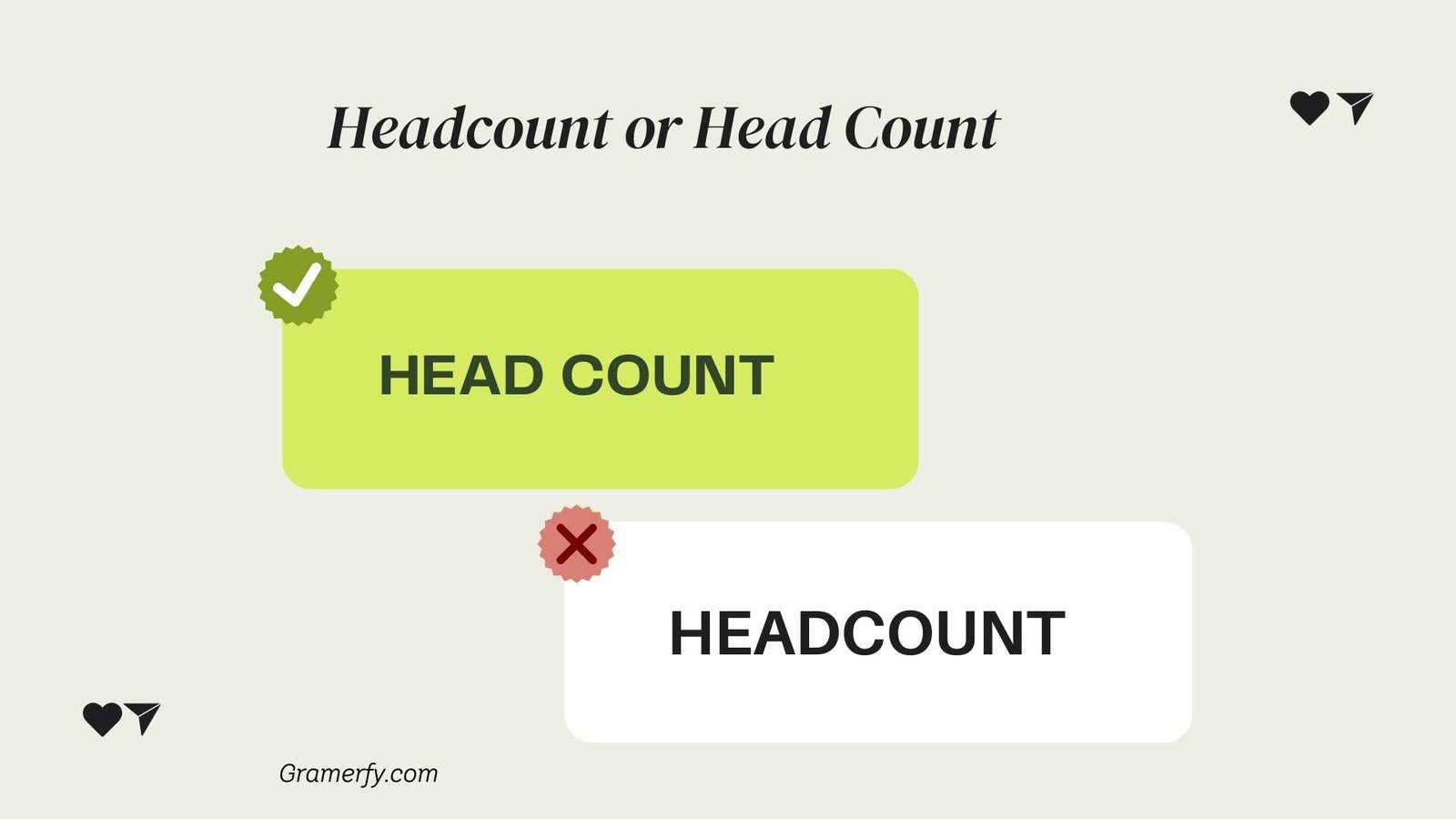 Headcount or Head Count 