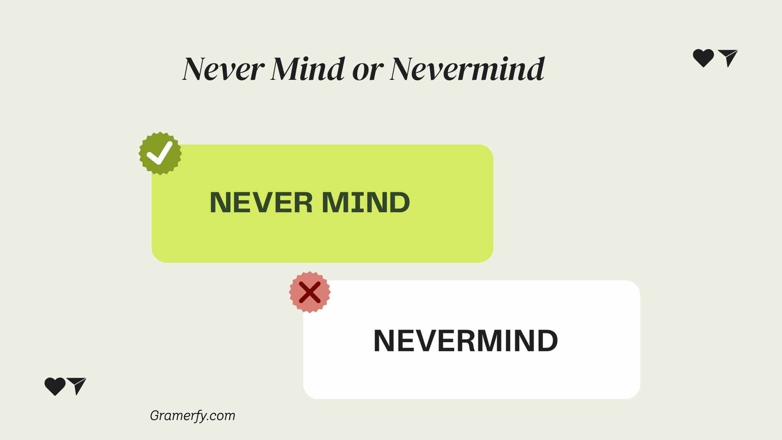 Never Mind or Nevermind 