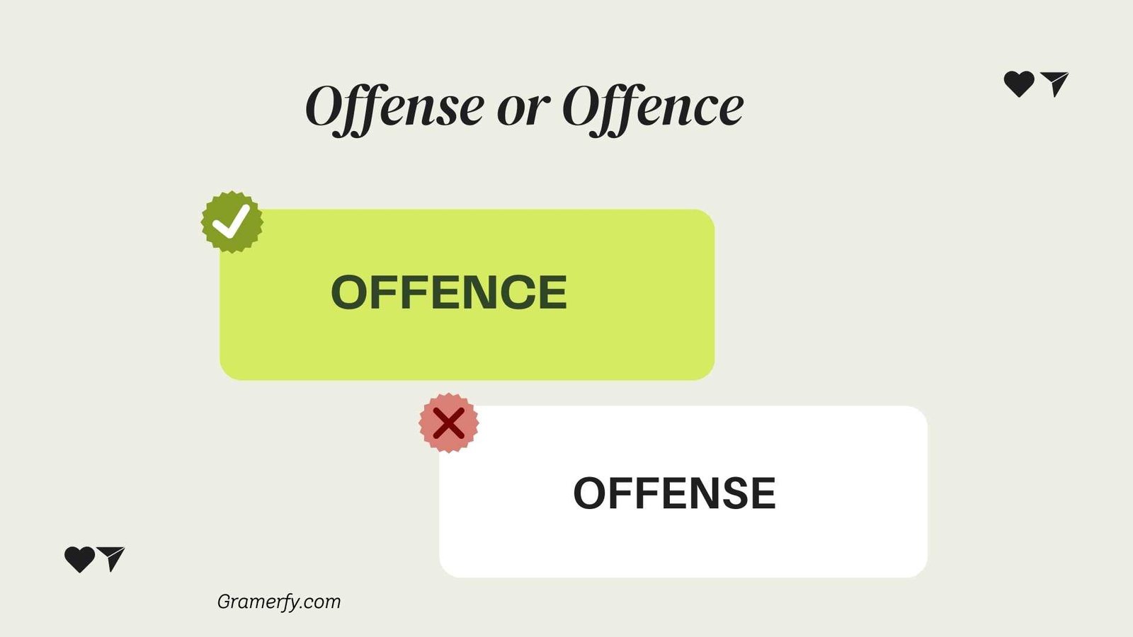 Offense or Offence 