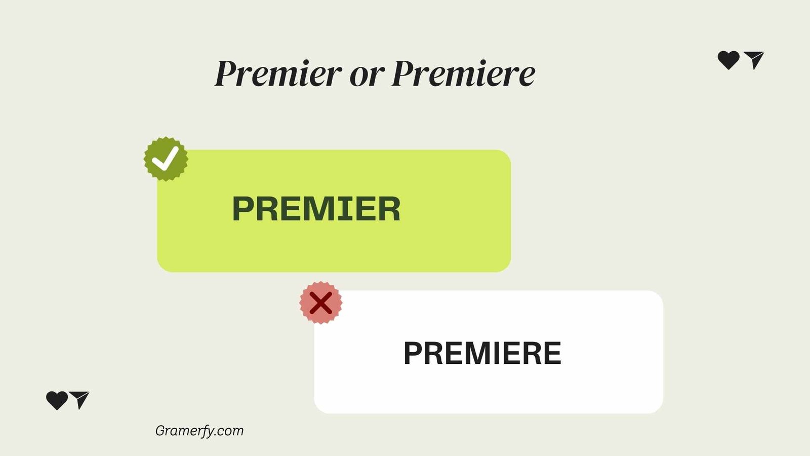 Premier or Premiere 