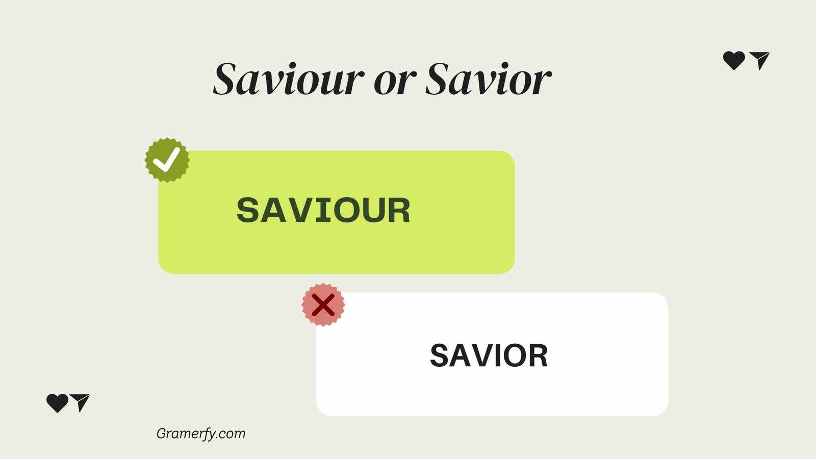 Saviour or Savior