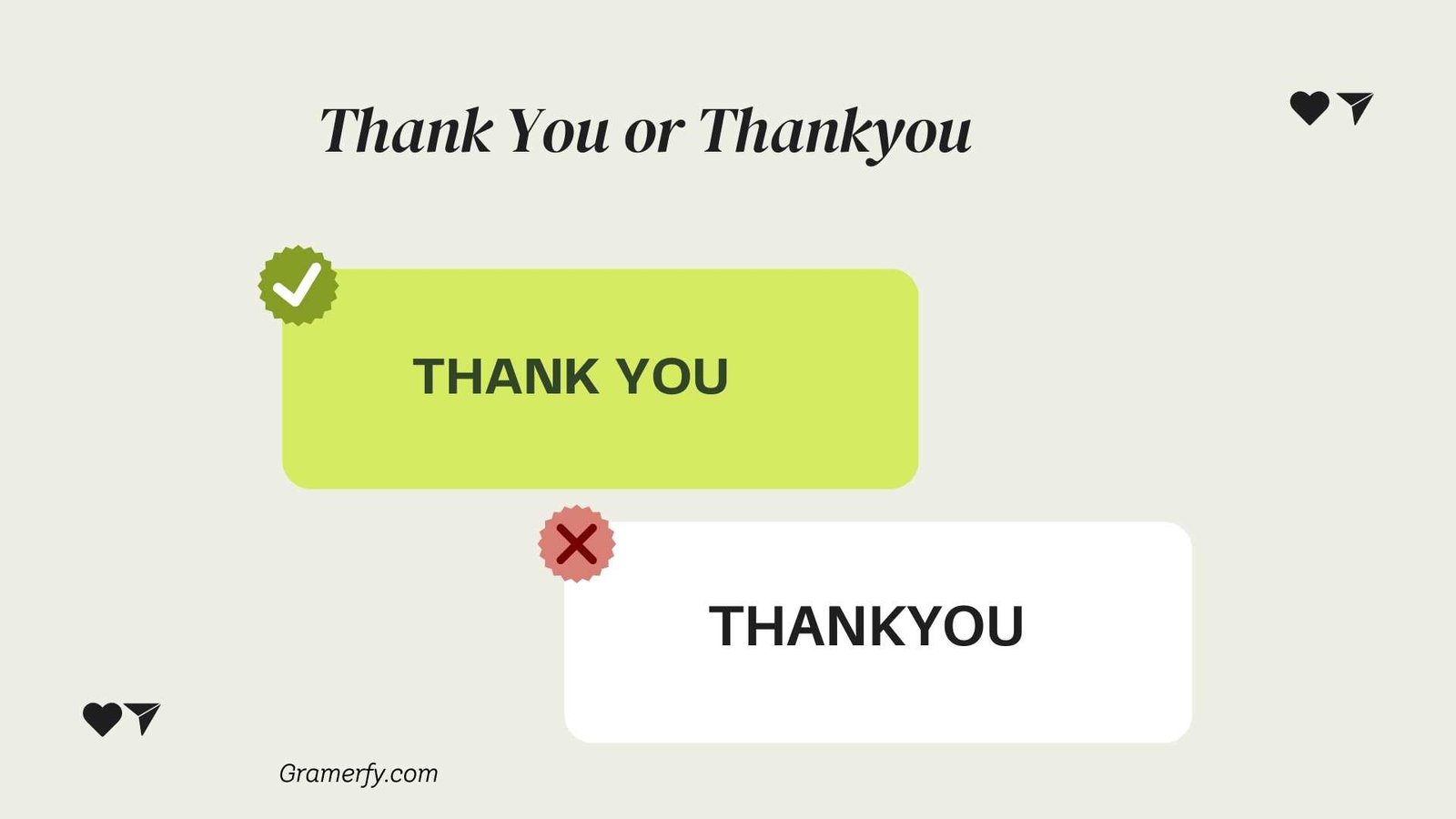 Thank You or Thankyou 