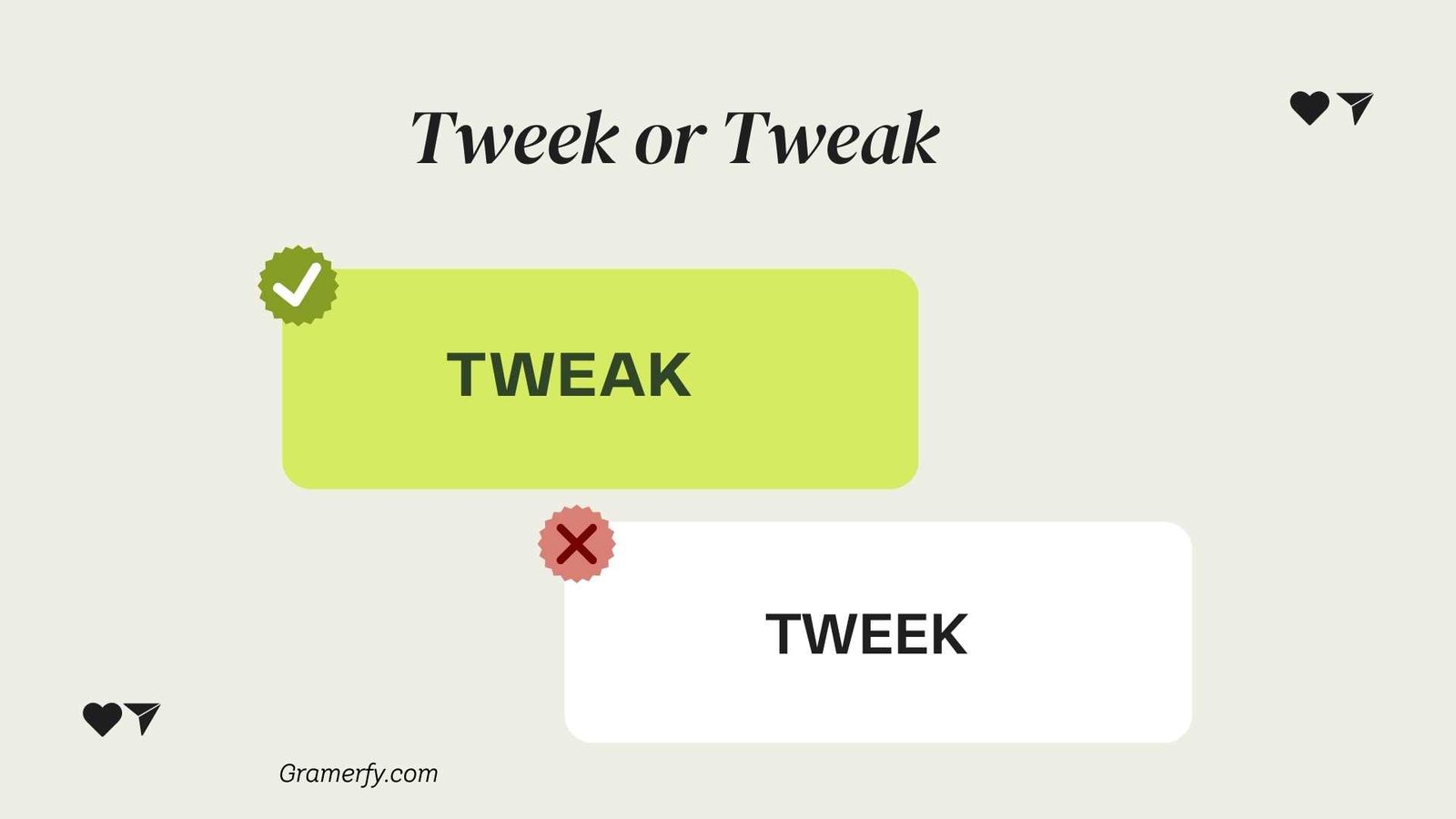 Tweek or Tweak