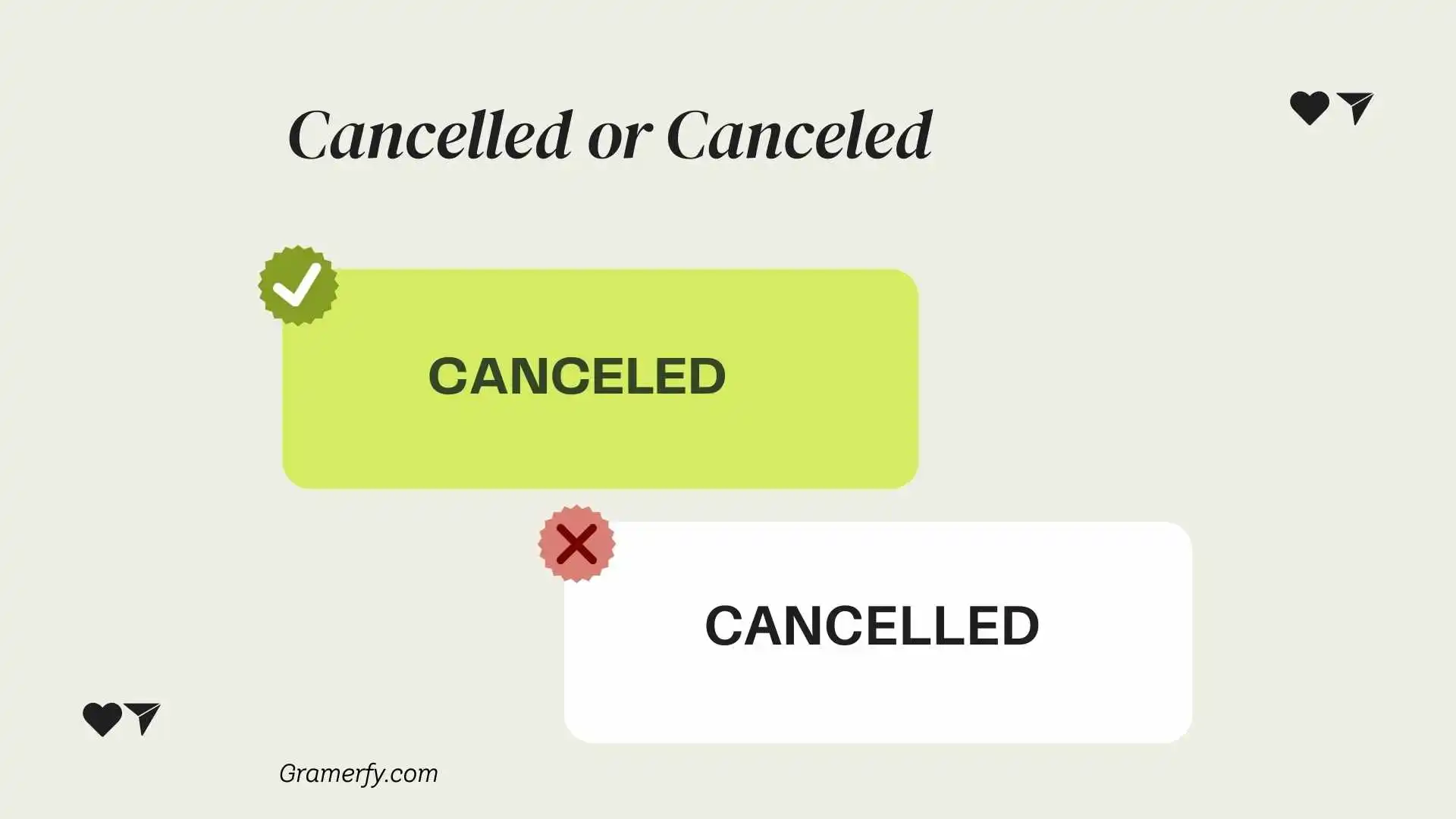 Cancelled or Canceled 