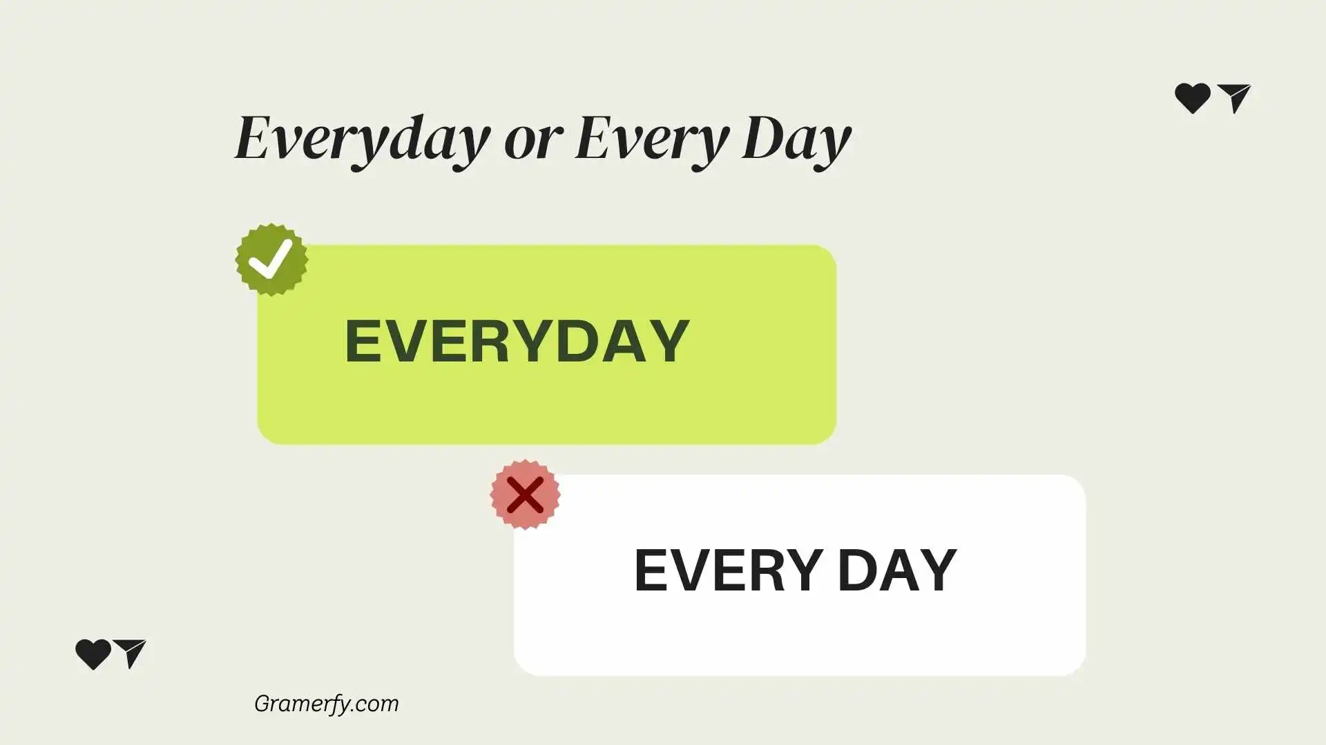 Everyday or Every Day  