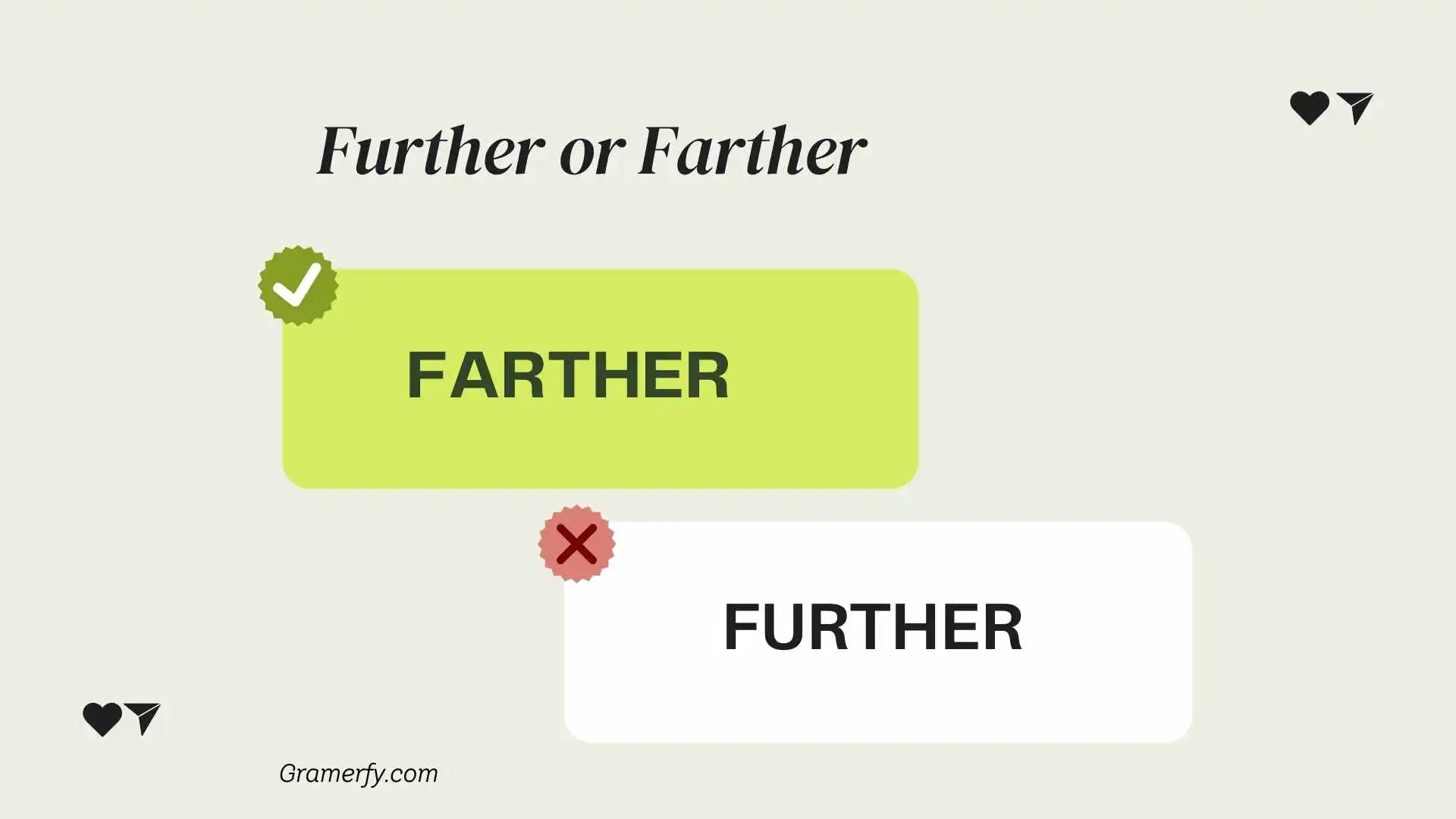 Further or Farther 