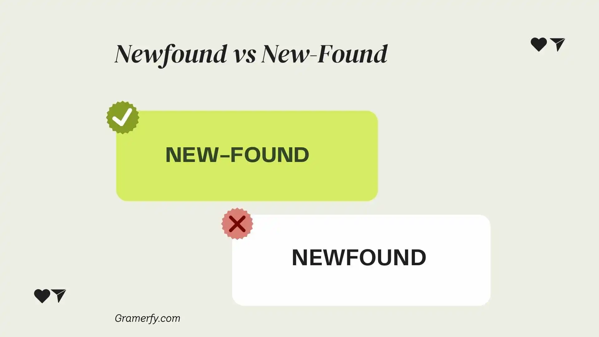 Newfound vs New-Found 